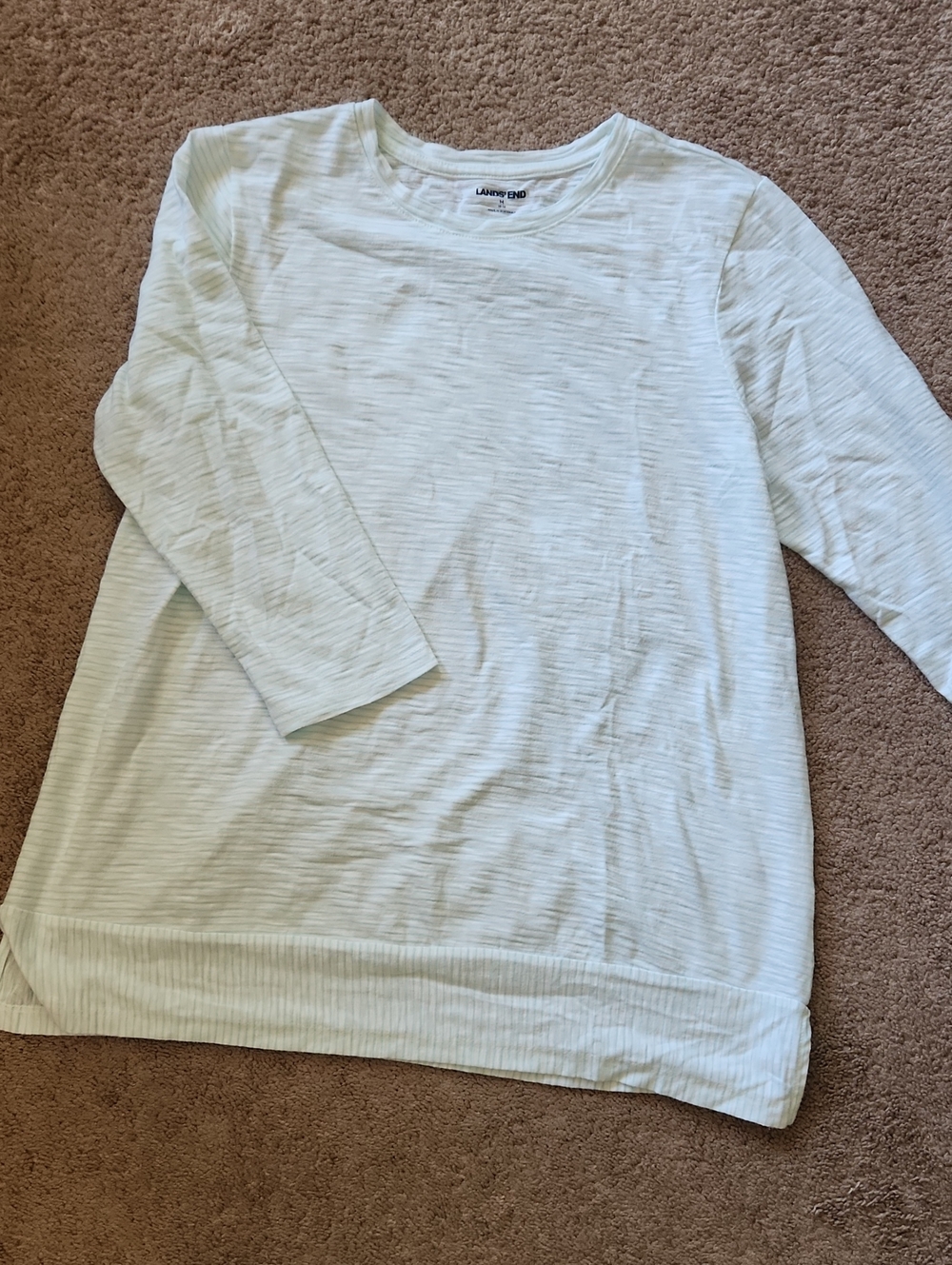 Lands End 3/4 sleeve top